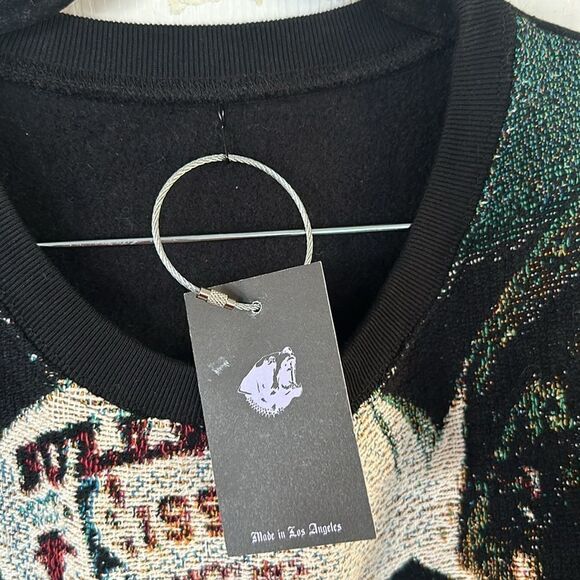 Dogfood Michael Jordan Fathers Day Custom Tapestry Sweatshirt Crewneck Black NWT - Picture 5 of 6